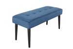 MIMI - 95 cm sittbänk i blå sammet