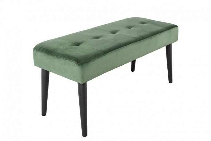 MIMI - 95 cm sittbänk i mörkgrön sammet