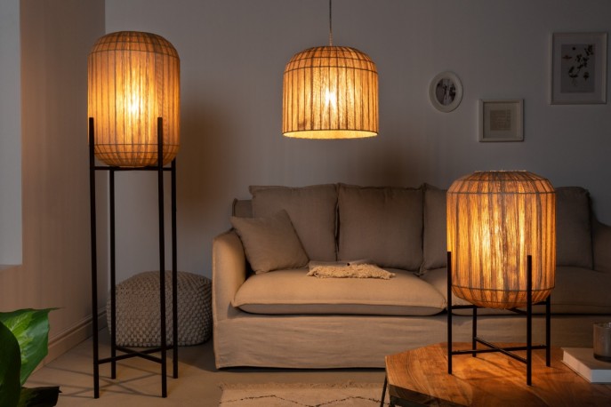 Table lamp Pure nature 28cm natural rattan