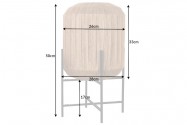 Table lamp Pure nature 28cm natural rattan