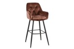 IZZA - 51 cm barstol i brun sammet