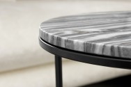 ROBO - 2 st. sidobord i grå marmor