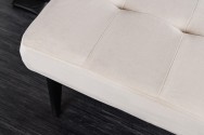 MIMI - 95 cm bänk i champagne-färgad sammet