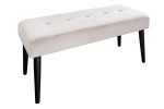 MIMI - 95 cm bänk i champagne-färgad sammet