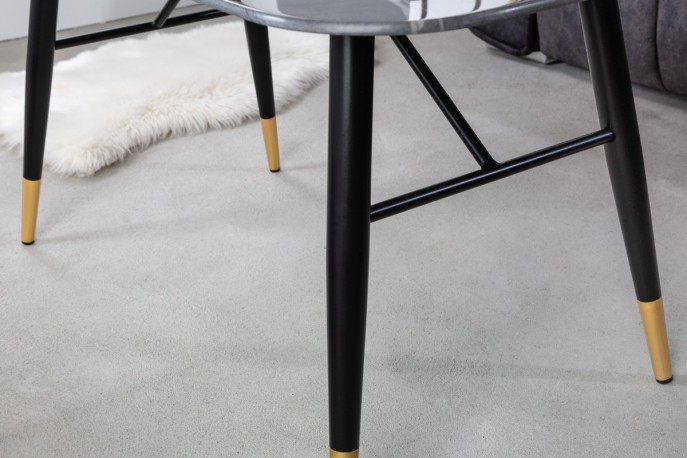 GLIMM - 110 cm soffbord i antracit/marmorutseende