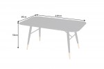 GLIMM - 110 cm soffbord i antracit/marmorutseende