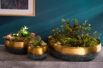 Decorative bowl Orient 52cm gold with patina
