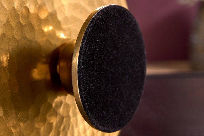 Cake stand Orient 3er 48cm gold hammer finish