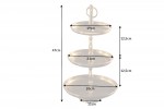 Cake stand Orient 3er 48cm gold hammer finish