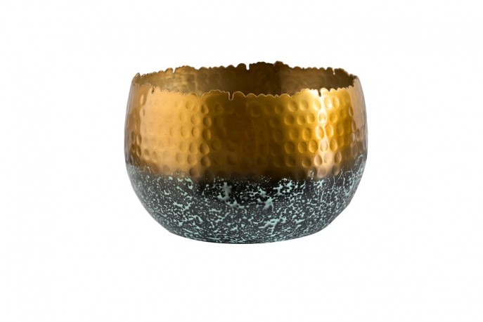 Decorative bowl Orient 18cm gold with patina
