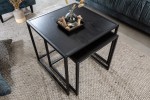 TREX - 50 cm/40 cm set med 2 st. soffbord i svart