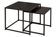 TREX - 50 cm/40 cm set med 2 st. soffbord i svart