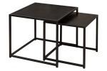 TREX - 50 cm/40 cm set med 2 st. soffbord i svart
