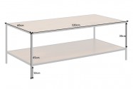 MARK - 120 cm soffbord i vildek/svart