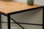 TESSA - 100 cm skrivbord i svart/vildek