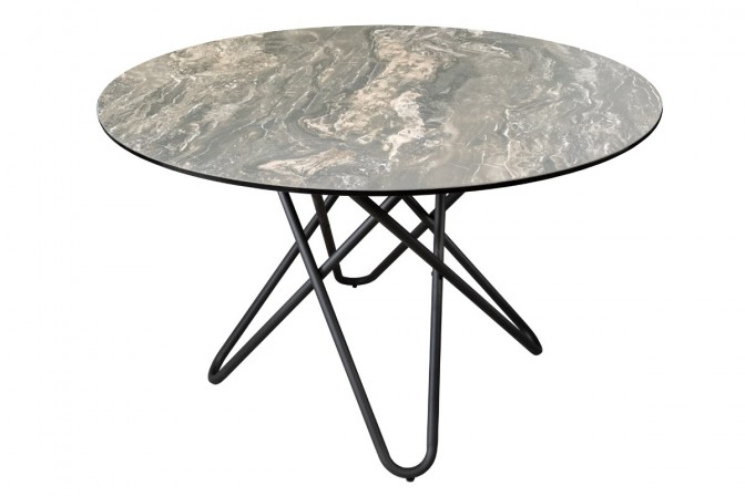 ADESSO - 120 cm runt matbord i keramik/natursten-utseende 2