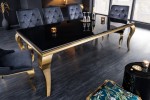 Dining table modern baroque 200cm black gold opal