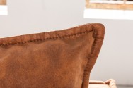 Sofa Rocco 3 seater antique brown retro hairpin feet