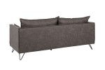 Sofa Rocco 3 seater gray retro hairpin feet