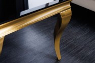 Coffee table modern baroque 100cm gold opal