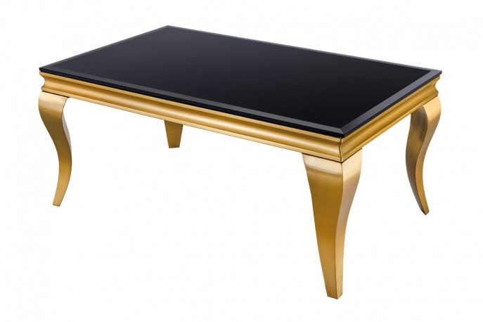 Coffee table modern baroque 100cm gold opal
