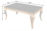 Coffee table modern baroque 100cm gold opal
