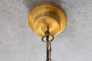 Industrial hanging light 115cm gold
