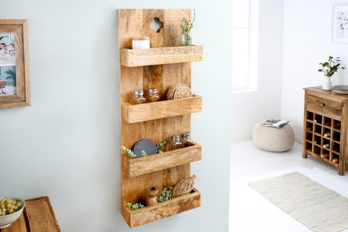 Kitchen shelf Hemingway 80cm mango wood