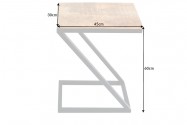 Side table Butler 30cm mango wood black