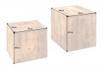 Side table Curacao set of 2 40cm Mango