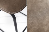 EVE - 100 cm barstol i taupe/svart
