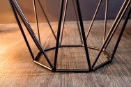 Coffee table Diamond 50cm marble black gray