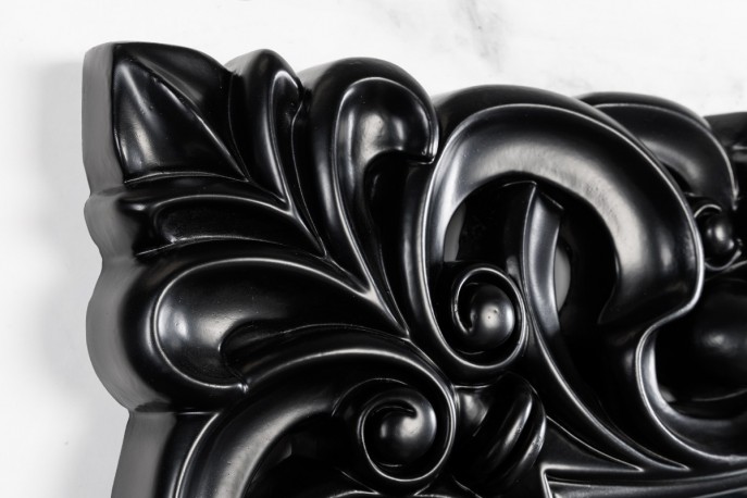 Wall mirror Venice 180cm matt black