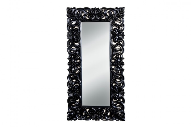 Wall mirror Venice 180cm matt black 2