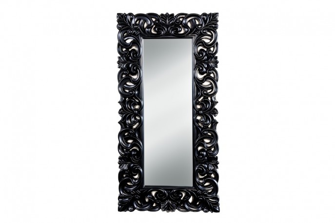 Wall mirror Venice 180cm matt black