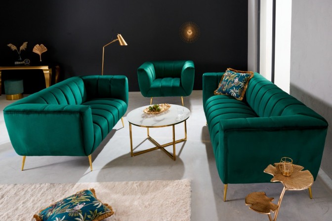 Sofa Noblesse 2 seater 165cm emerald green 2