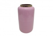 Vase Abstract 27cm pink