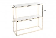 Console Elegance 80cm marble white gold
