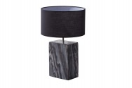 CORIA - 55 CM - SVART BORDSLAMPA I MARMORLOOK 