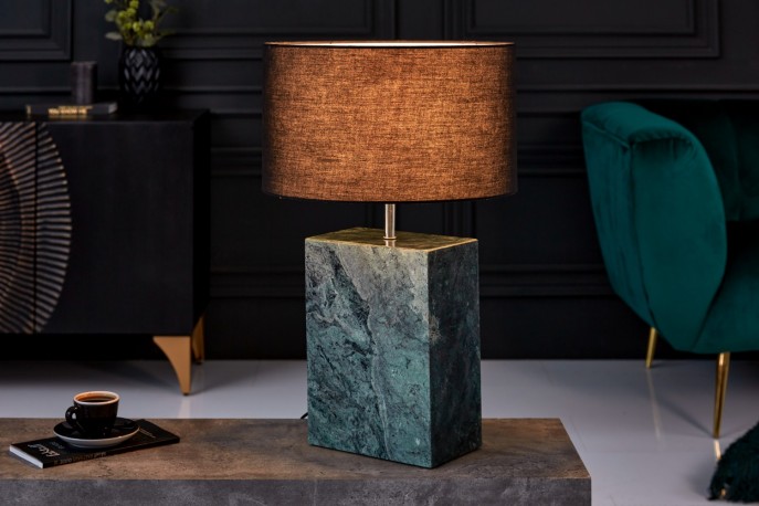 Table lamp marble 55cm green FRAME