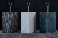 Table lamp marble 55cm green FRAME