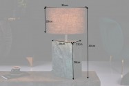 Table lamp marble 55cm green FRAME
