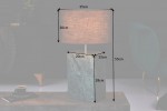 Table lamp marble 55cm green FRAME