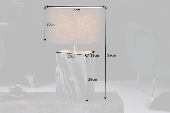 CORIA - 35 CM - SVART SKÄRM TILL BORDSLAMPa