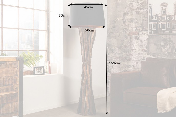 Floor lamp Harmony Nature 150cm black