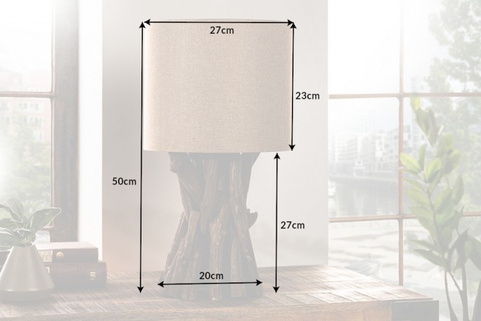Table lamp Harmony Nature 50cm beige