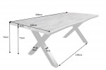RALPH - 200 cm matbord i grått ek-utseende