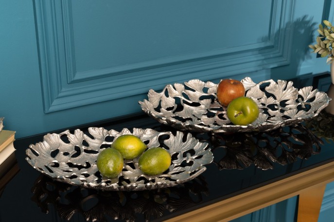 SON - 50 x 30 cm skål i silver