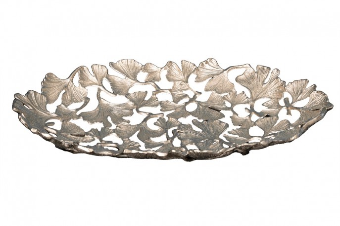 SON - 50 x 30 cm skål i silver