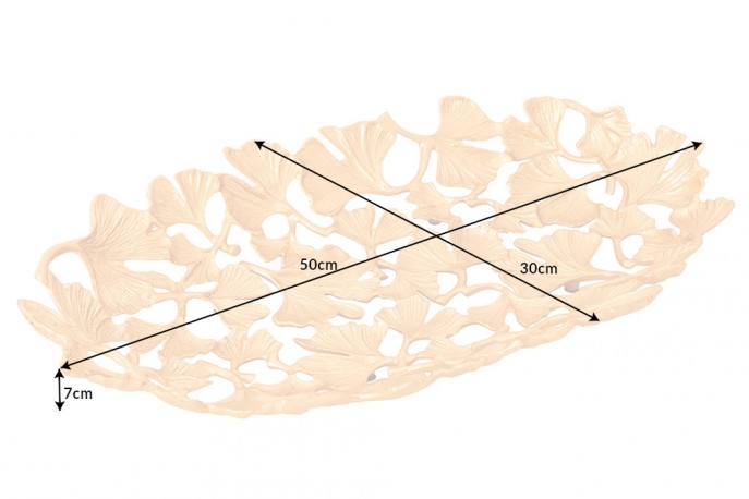 SON - 50 x 30 cm skål i guld